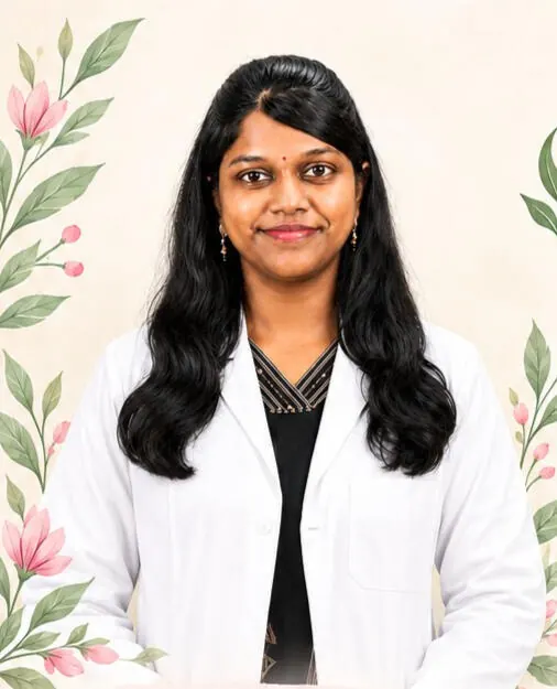 Dr. Kiruthika S., consultant dermatologist at Skintillate Skin Clinic, Salem